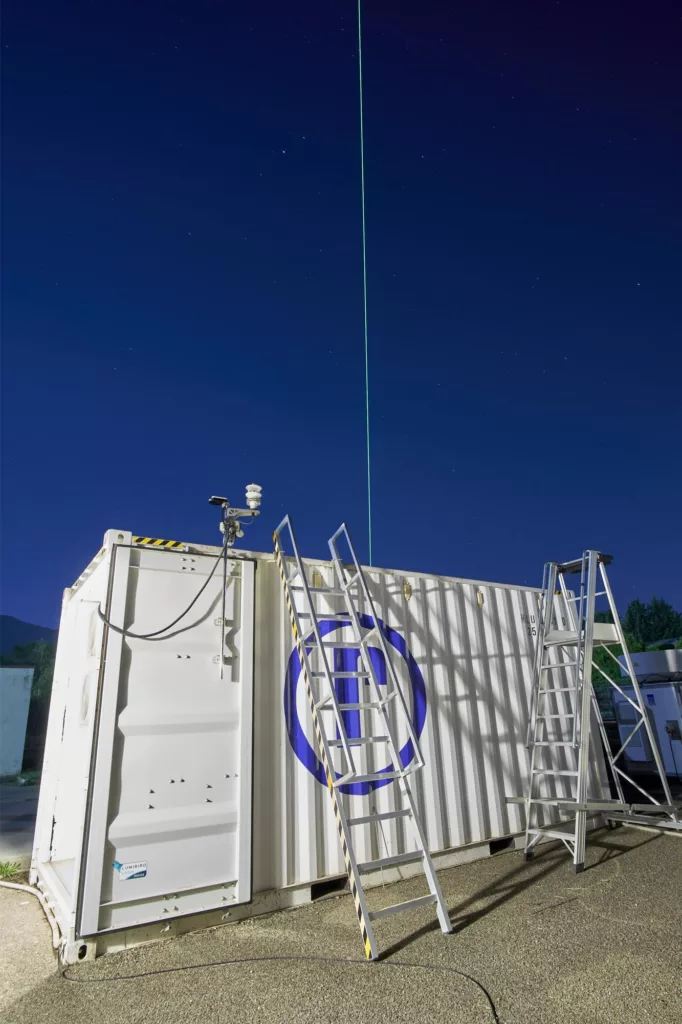 Fixed multi-wavelength Raman lidar in operation. CIAO Atmospheric